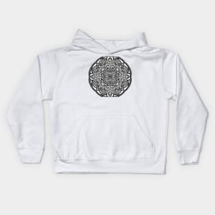 B&W Mandala Kids Hoodie